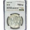 Image 1 : 1927-S Silver Peace Dollar NGC XF45