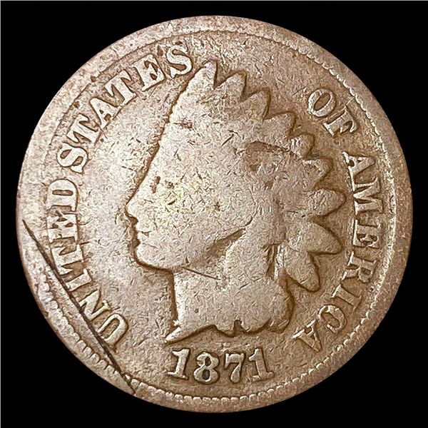 1871 Indian Head Cent NICELY CIRCULATED