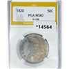 Image 1 : 1820 Capped Bust Half Dollar PGA MS60 O-108