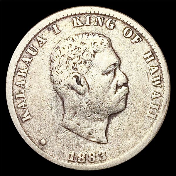 1883 Kingdom of Hawaii Quarter NICELY CIRCULATED