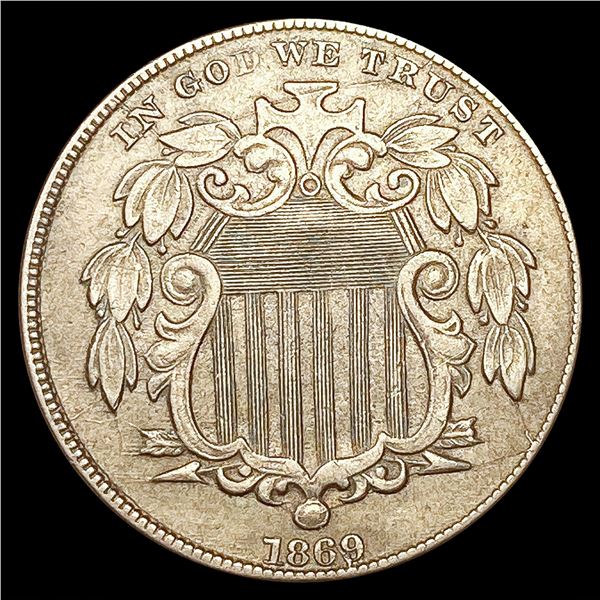 1869 Shield Nickel CLOSELY UNCIRCULATED