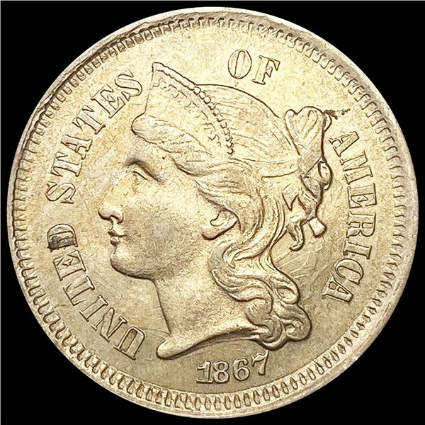 1867 Nickel Three Cent UNCIRCULATED