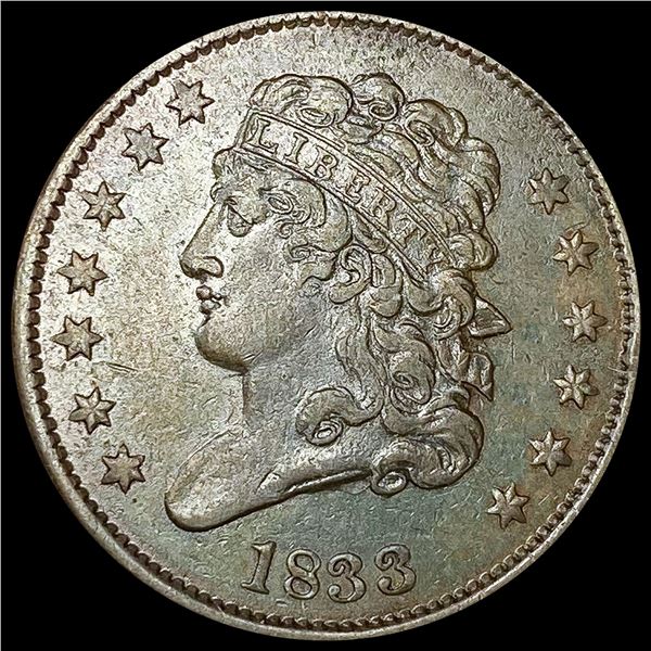 1833 Classic Head Half Cent ABOUT UNCIRCULATED