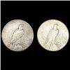Image 2 : (2) 1935 Peace Silver Dollars NICELY CIRCULATED