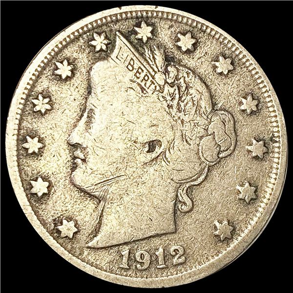 1912-S Liberty Victory Nickel NICELY CIRCULATED