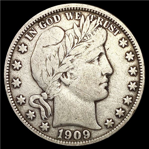 1909 Barber Half Dollar NICELY CIRCULATED