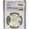 Image 1 : 1883-CC Morgan Silver Dollar NGC MS62