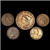 Image 1 : (5) Misc Cents (1829, 1866, 1882, 1892, 1913-D) N