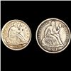 Image 1 : (2) Misc Seated Liberty (1838, 1874) NICELY CIRCU