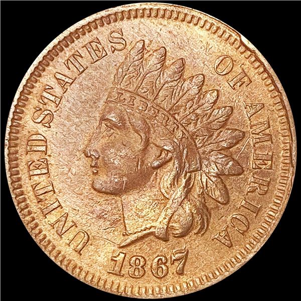 1867/67 Indian Head Cent LIGHTLY CIRCULATED