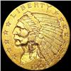 Image 1 : 1909 $2.50 Gold Quarter Eagle CLOSELY UNC