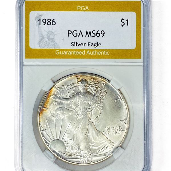 1986 American Silver Eagle PGA MS69