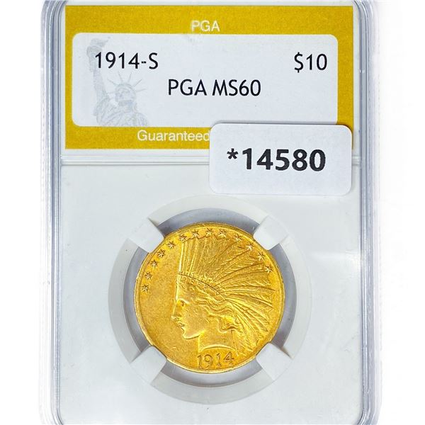 1914-S $10 Gold Eagle PGA MS60