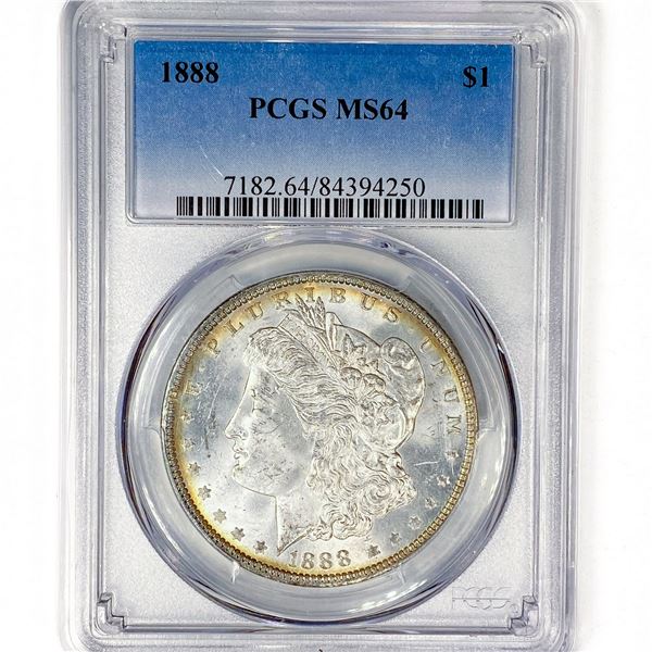 1888 Morgan Silver Dollar PCGS MS64