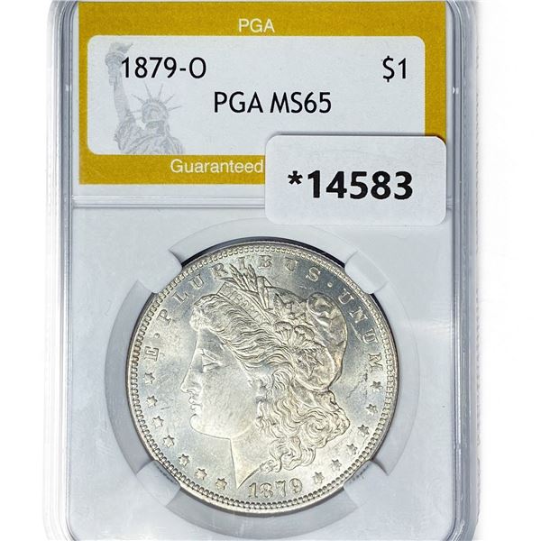 1879-O Morgan Silver Dollar PGA MS65