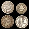 Image 2 : (4) Misc Dimes (1842-O, 1857, 1912, 1921) NICELY