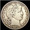 Image 1 : 1914-S Barber Half Dollar NICELY CIRCULATED