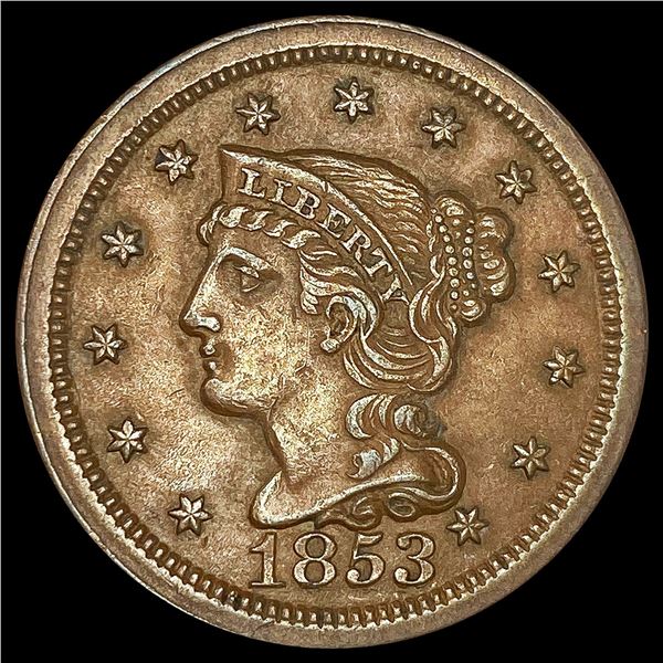 1853 Large Cent CLOSELY UNCIRCULATED