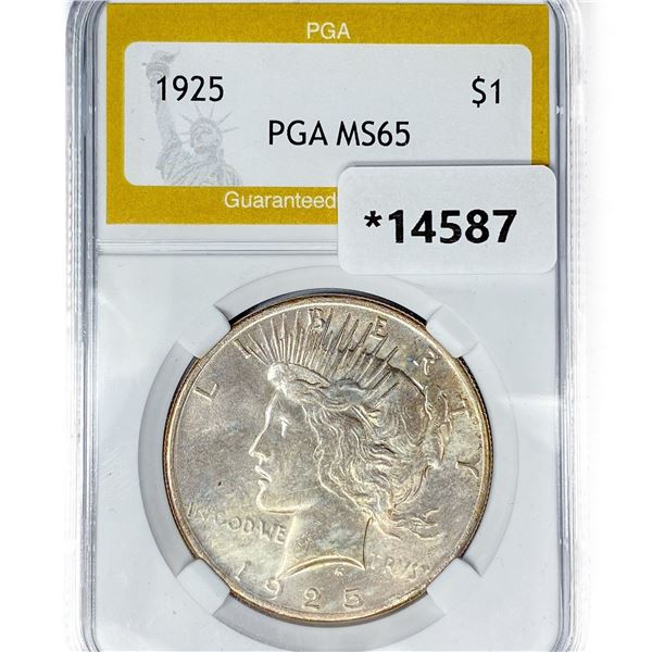 1925 Silver Peace Dollar PGA MS65