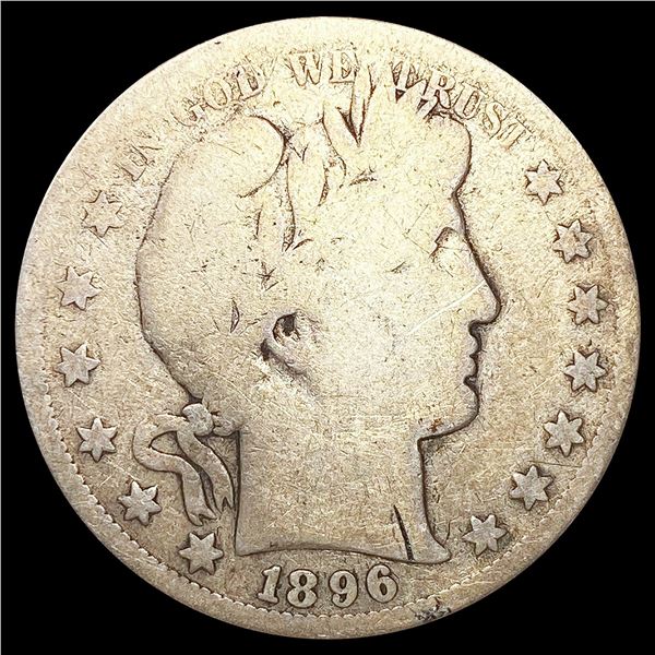 1896-S Barber Half Dollar NICELY CIRCULATED