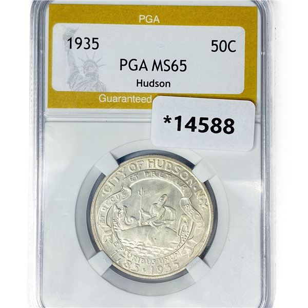 1935 Hudson Half Dollar PGA MS65