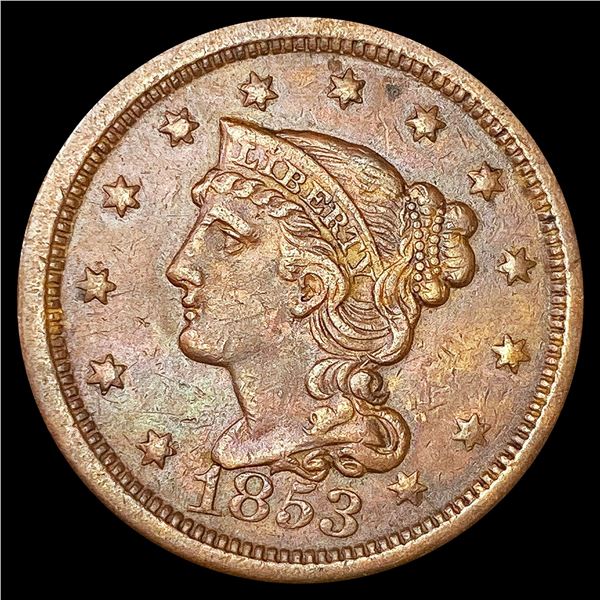 1853 Large Cent CLOSELY UNCIRCULATED
