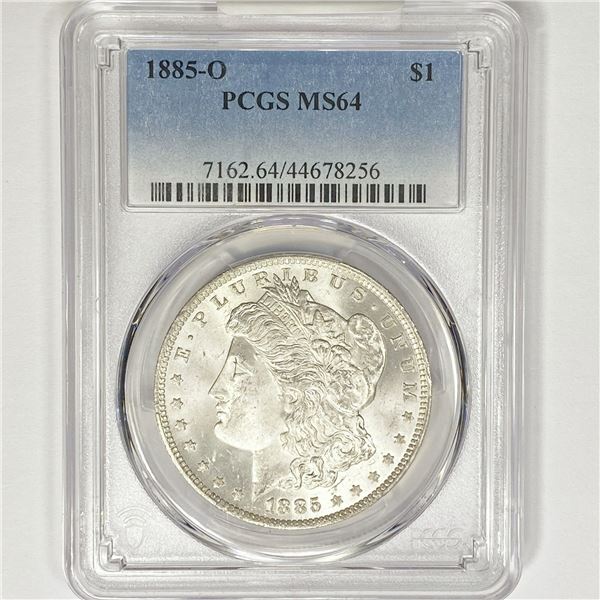 1885-O Morgan Silver Dollar PCGS MS64