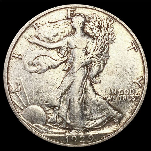 1929-S Walking Liberty Half Dollar NEARLY UNC