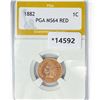 Image 1 : 1882 Indian Head Cent PGA MS64 RED