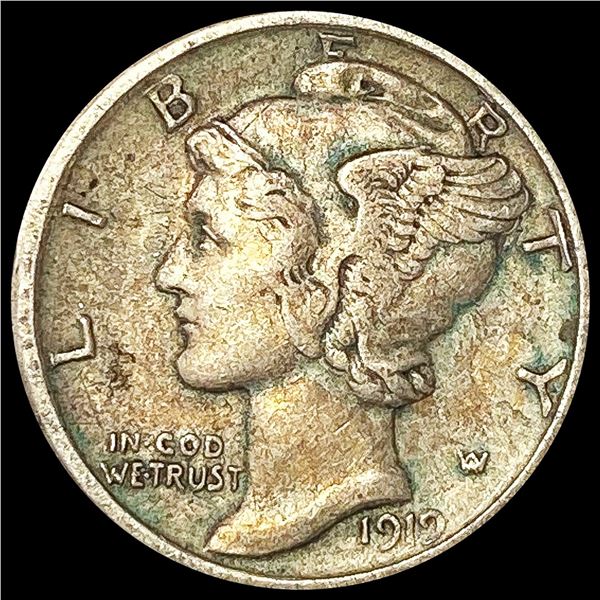 1919-D Mercury Dime LIGHTLY CIRCULATED