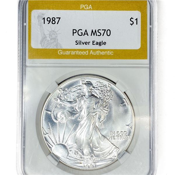 1987 American Silver Eagle PGA MS70