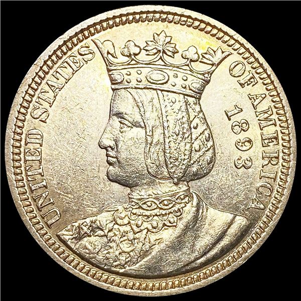 1893 Isabella Silver Quarter UNCIRCULATED