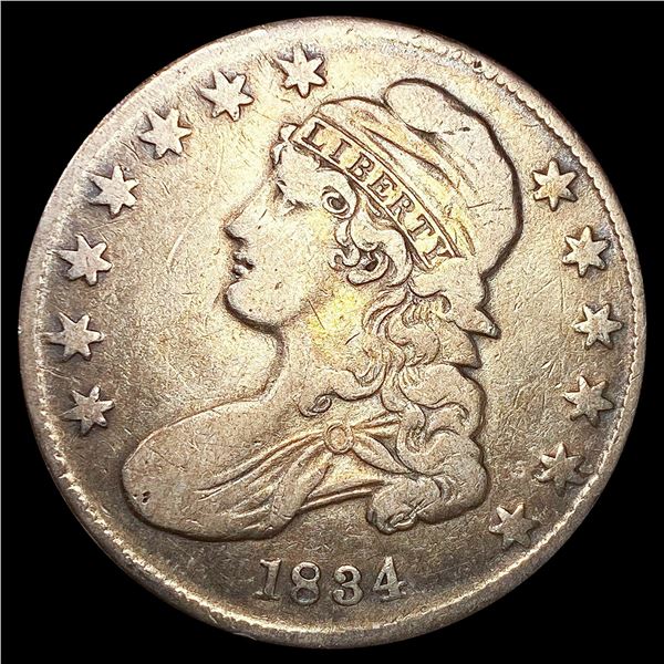 1834 Capped Bust Half Dollar LIGHTLY CIRCULATED