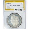 Image 1 : 1897-S Morgan Silver Dollar PGA MS60 DMPL