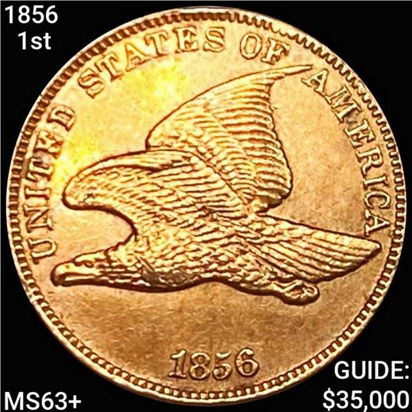 1856 1st Year Flying Eagle Cent CHOICE BU +