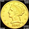 Image 1 : 1845 $5 Gold Breen-6555 UNCIRCULATED