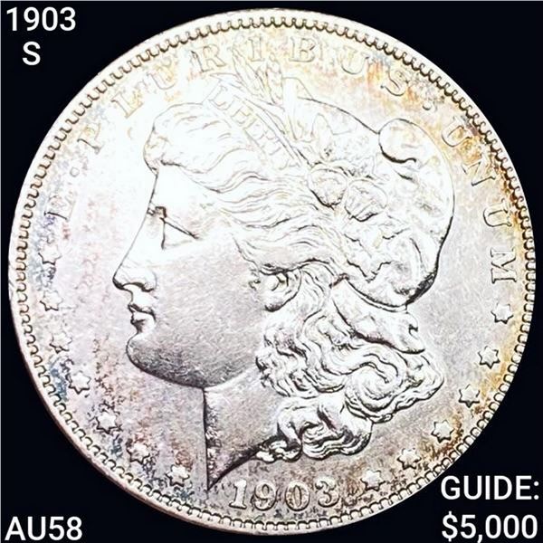 1903-S Morgan Silver Dollar CHOICE AU