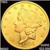 Image 1 : 1865 $20 Gold Double Eagle UNCIRCULATED