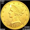 Image 1 : 1882-CC $10 Gold Eagle CHOICE BU