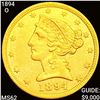 Image 1 : 1894-O $5 Gold Half Eagle UNCIRCULATED