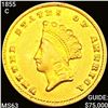 Image 1 : 1855-C TY2 Rare Gold Dollar CHOICE BU