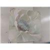 Image 1 : White Floral Print - 35" x 35"