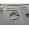 Image 2 : 14K YG Gold Diamond Ring w/9 Marquise Diamonds 3.0g - Replacement