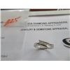 Image 2 : 14K WG Diamond Ring w/3 Square Diamonds 4.2g - Replacement Value