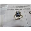 Image 2 : 14K WG Tanzanite and Diamond Ring w/One Oval Mixed Cut Tanzanite