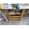 Image 1 : Wooden Router Table w/Dewalt Router and Supplies