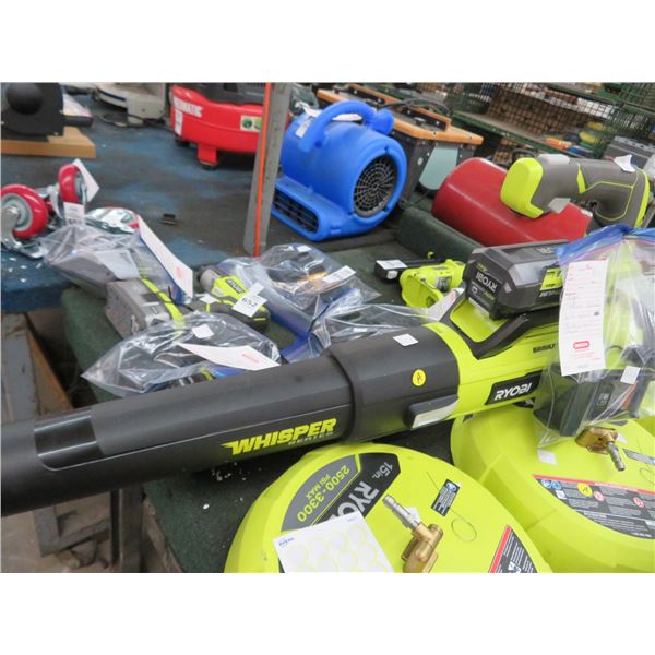 Ryobi 40V Whisper Blower w/Battery and Charger