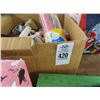 Image 2 : Lot of Toys, Barbie Doll, Glass Set, Lights and Wood Box