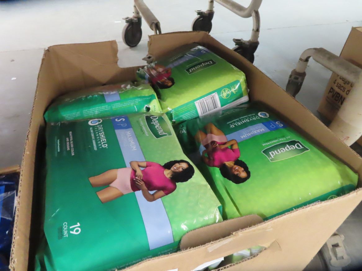 Depends Box Box of Depends Adult Diapers