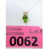 Image 1 : 14 KT Yellow Gold Peridot and Topaz Pendant